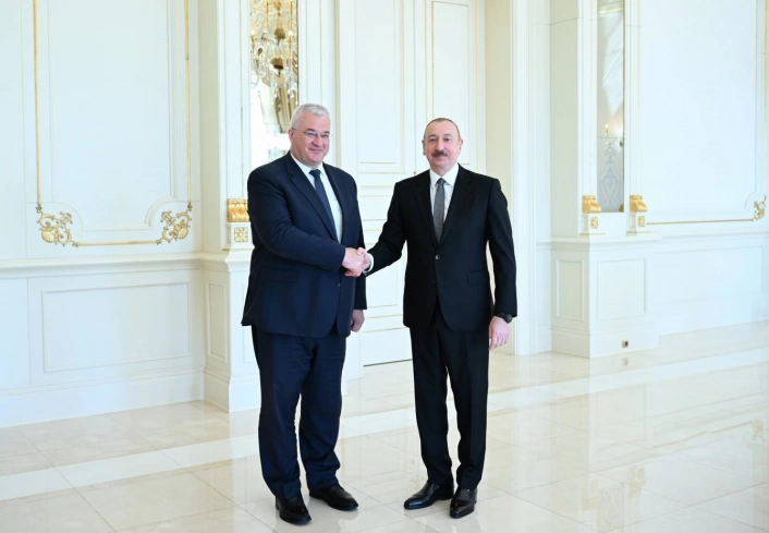 Aliyev, Ukrayna Dışişleri Bakanı Sybihayı kabul etti
