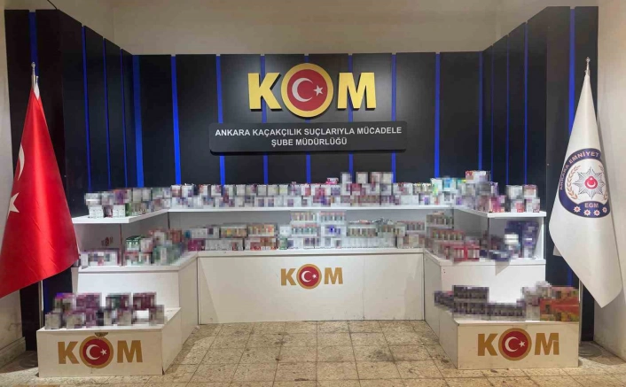 Ankarada 3 binden fazla kaçak elektronik sigara ele geçirildi

