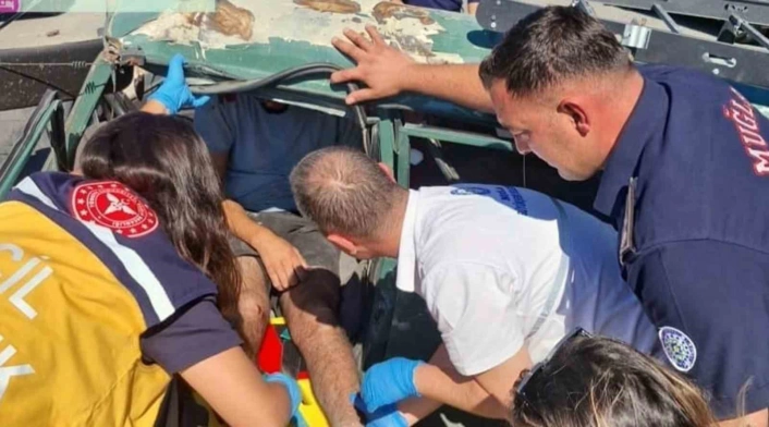 Ortaca'da Feci Kaza: Vatandaş Araca Sıkıştı