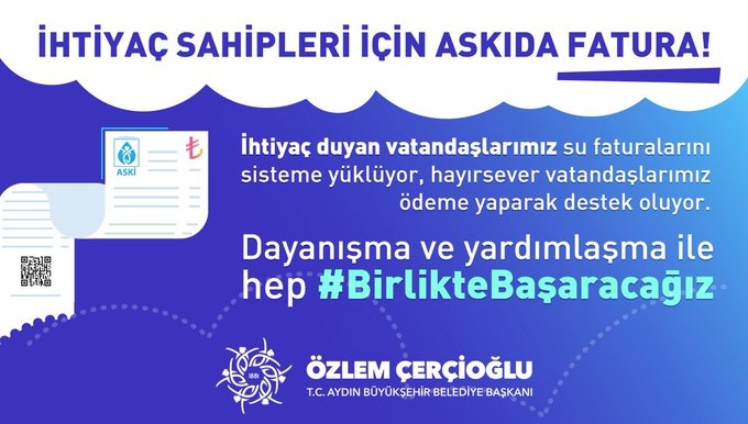 Askıda su faturası'na Aydın'da büyük ilgi