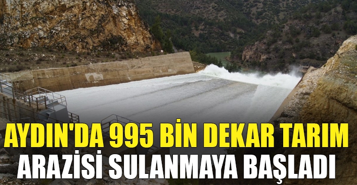 Aydın'da 995 bin dekar tarım arazisi sulanmaya başladı