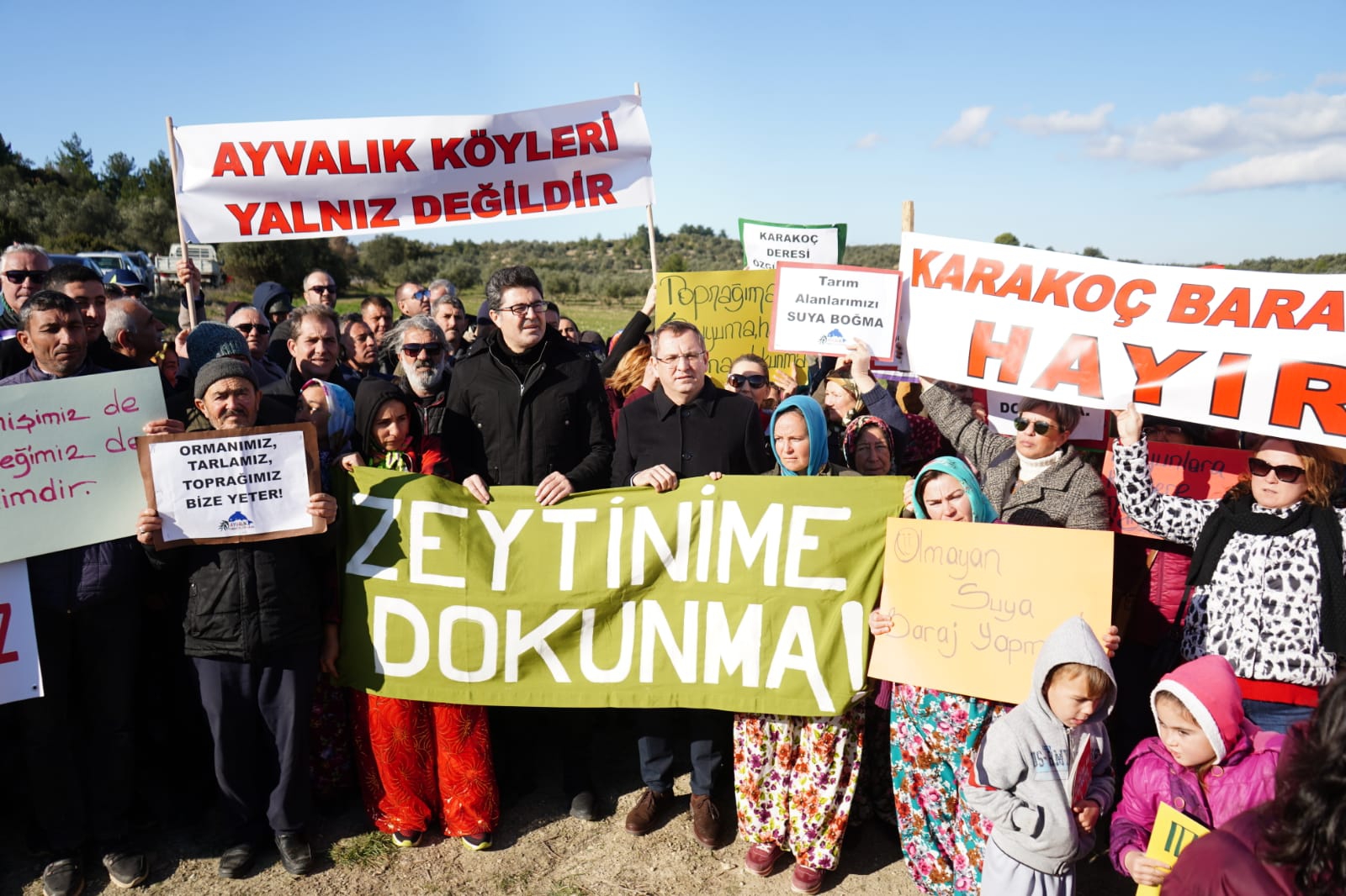 Ayvalık halkı, Karakoç Barajı'la doğa talanına topyekün karşı