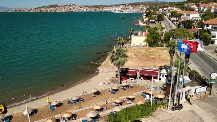 Ayvalıkta plajlara mavi bayrak
