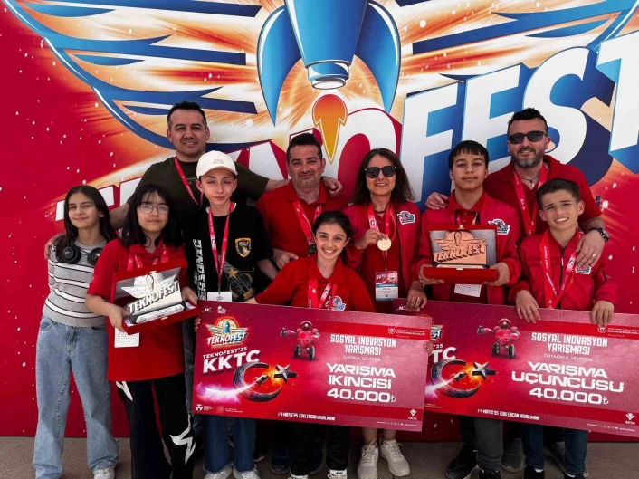 Bafra BİLSEMden TEKNOFESTte Türkiye ikinciliği: 