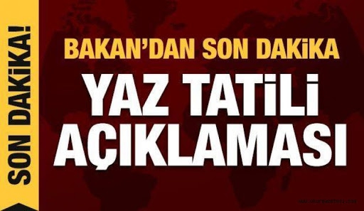 Bakan Selçuk'tan 'Yaz tatilinde okul olacak mı?' sorusuna cevap 