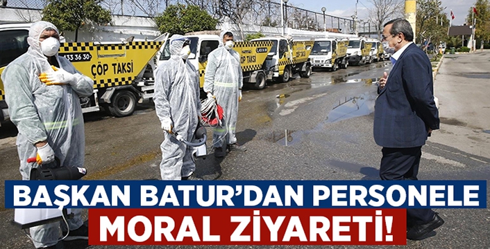 Başkan Batur’dan personele moral ziyareti