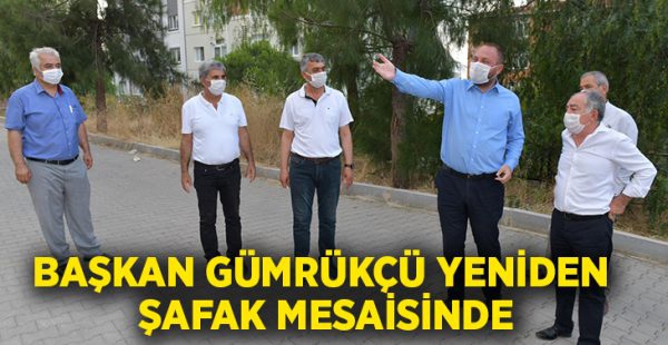 Başkan Gümrükçü:  “Her zaman sahada olacağız””