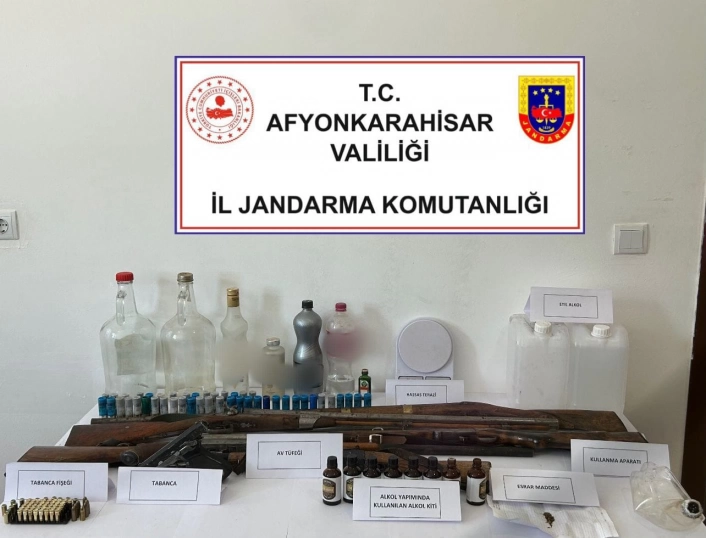 Başmakçıda sahte alkol operasyonu: 1 gözaltı
