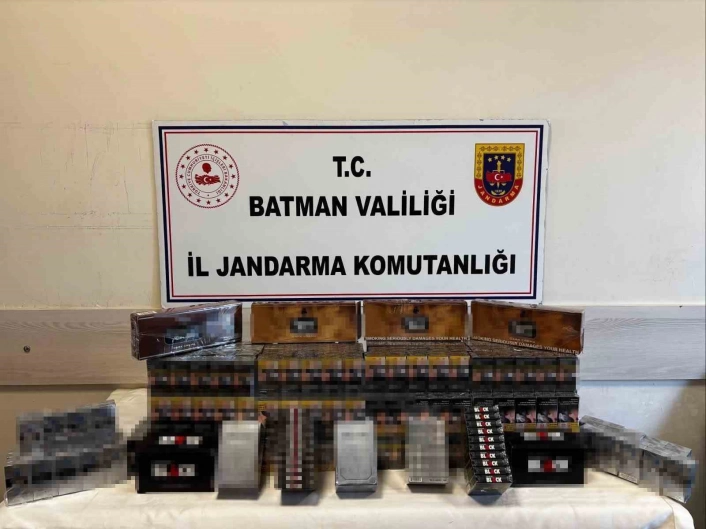 Batmanda 784 paket kaçak sigara ele geçirildi
