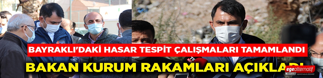 Bayraklı’daki hasar tespit çalışmaları tamamlandı..