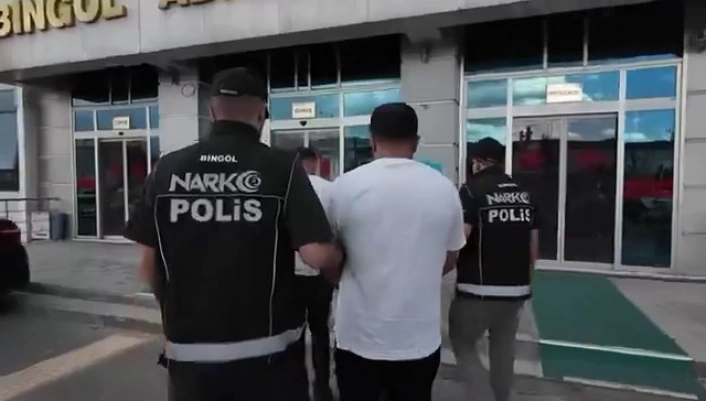 Bingölde uyuşturucu operasyonunda 2 tutuklama
