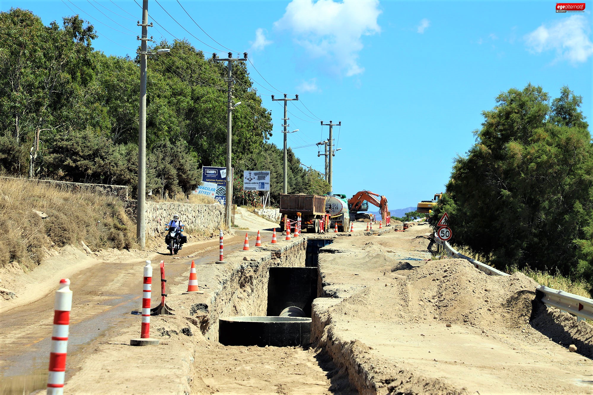 Bodrum’un 30 Bin Metre Kanalizasyonu Tamamlandı