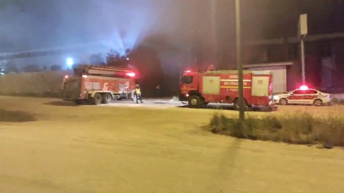 Bursada fabrika yangını
