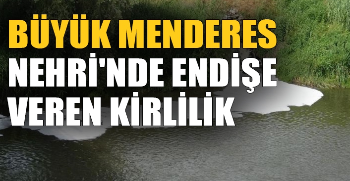 Büyük Menderes Nehri'nde endişe veren kirlilik