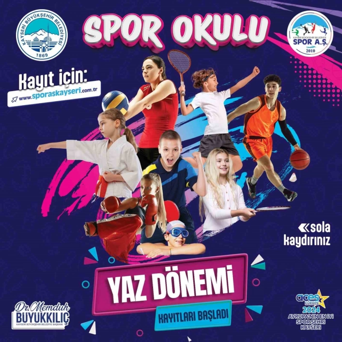 Büyükşehirde yaz spor okulları kayıtları başladı
