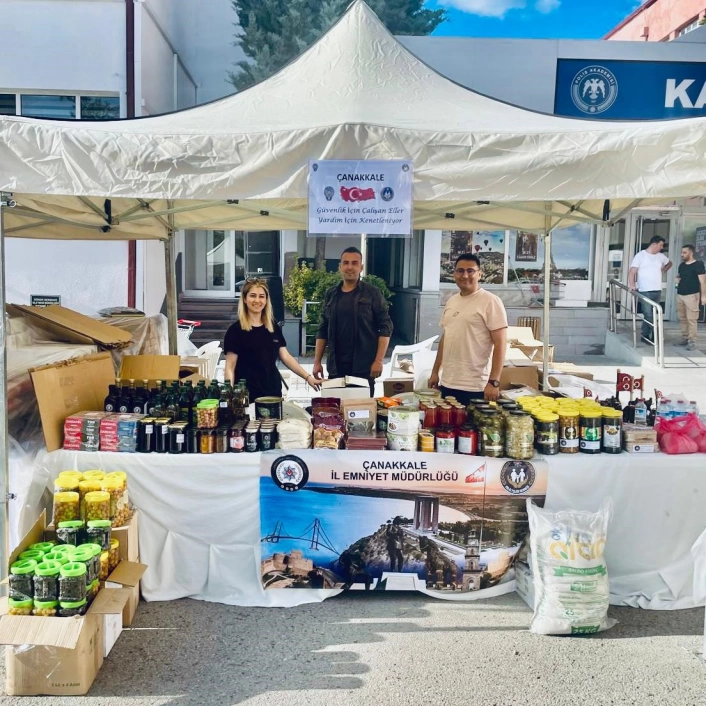 Çanakkale İl Emniyet Müdürlüğü yöresel ürünlerle Ankarada yerini aldı
