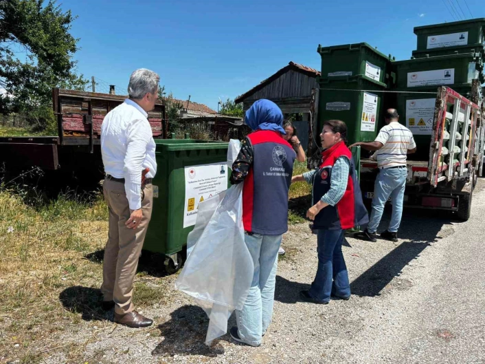 Çanakkalede 31 bin 250 kilogram zirai ambalaj atığı bertaraf edildi
