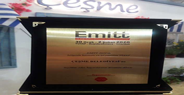 Çeşme’ye EMITT 2020’den 'en iyi stand' ödülü
