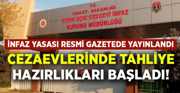 Cezaevlerinde tahliye hazırlıkları başladı!