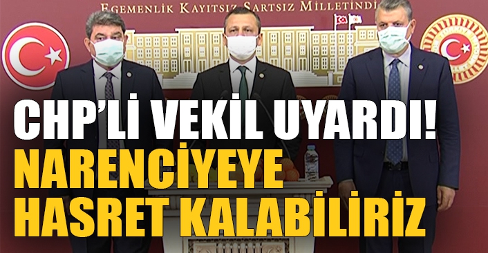 CHP’li Erbay: Gelecek yıllarda narenciyeye hasret kalabiliriz