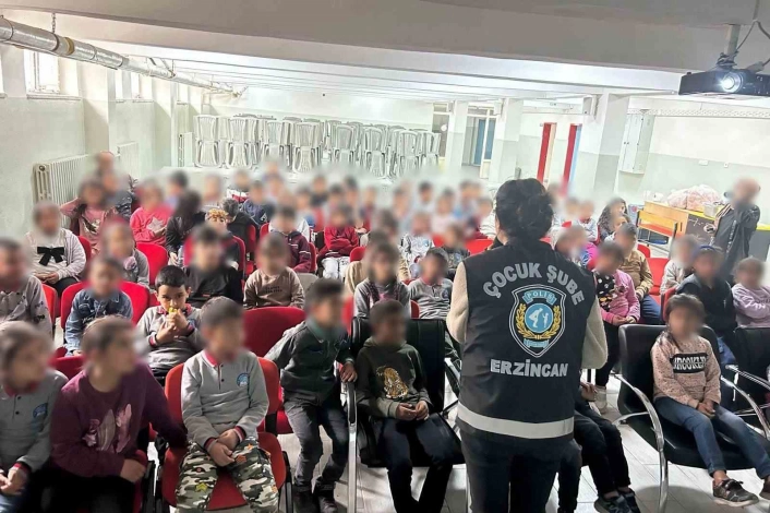 Çocuklara suçtan korunma eğitimi verildi
