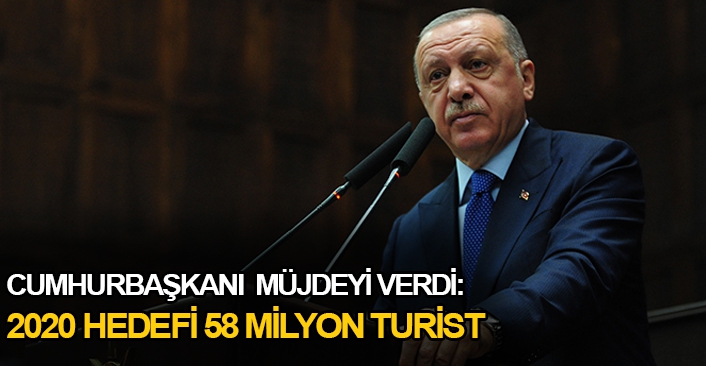 Cumhurbaşkanı Erdoğan, 2020 için turist hedefini açıkladı!