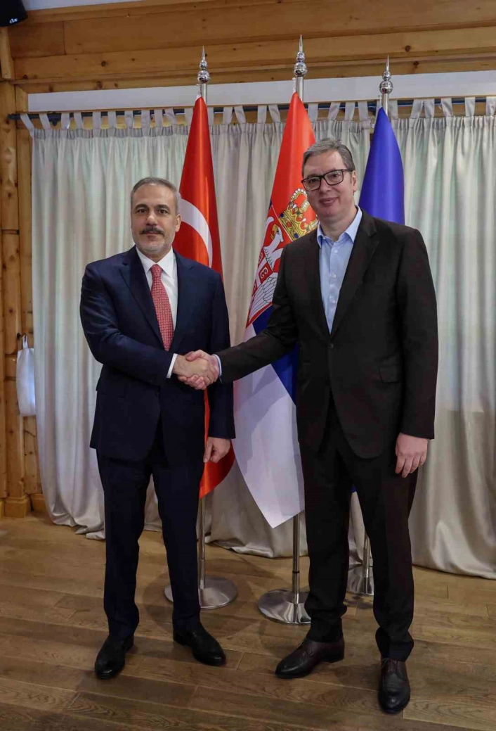 Dışişleri Bakanı Fidan, Sırbistan Cumhurbaşkanı Vucic ile görüştü