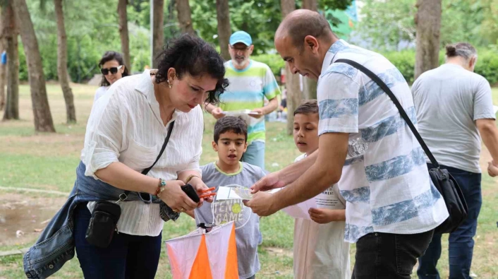 Doğada ailece sporun keyfini yaşadılar
