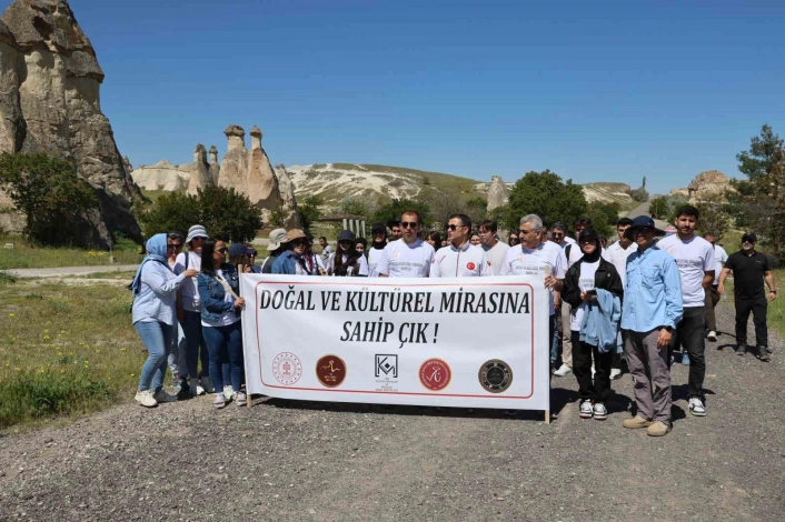 Doğal ve kültürel mirasına sahip sloganıyla 5 kilometre yürüdüler
