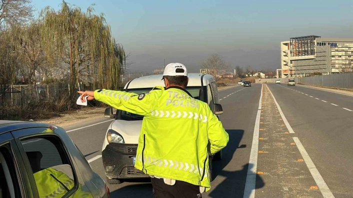 Düzcede 240 araç trafik men edildi
