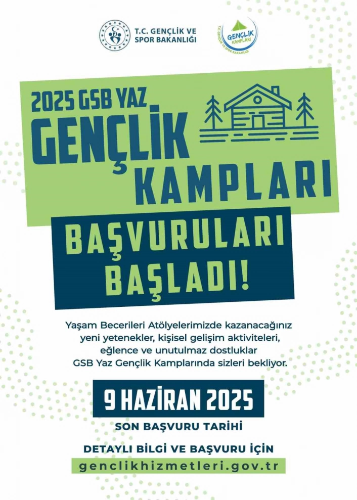 Elazığda Yaz Gençlik Kampı başvuruları sürüyor
