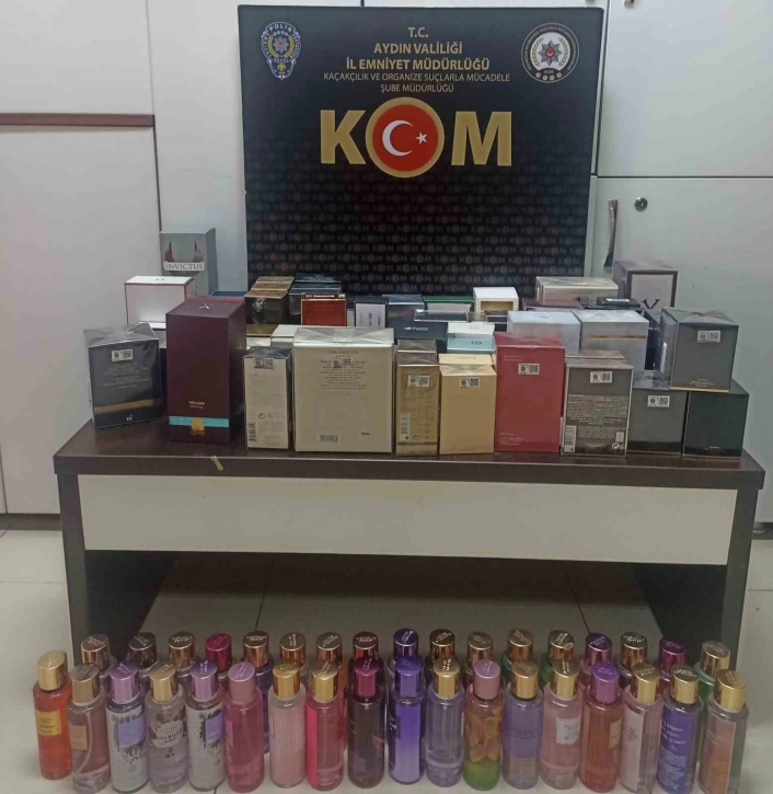 Germencikte kaçak parfüm operasyonu: 100 şişe ele geçirildi
