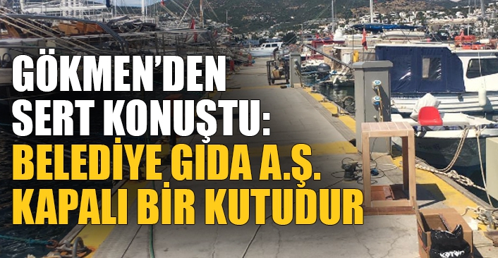 Gökmen’den  sert konuştu: Belediye Gıda A.Ş kapalı bir kutudur 