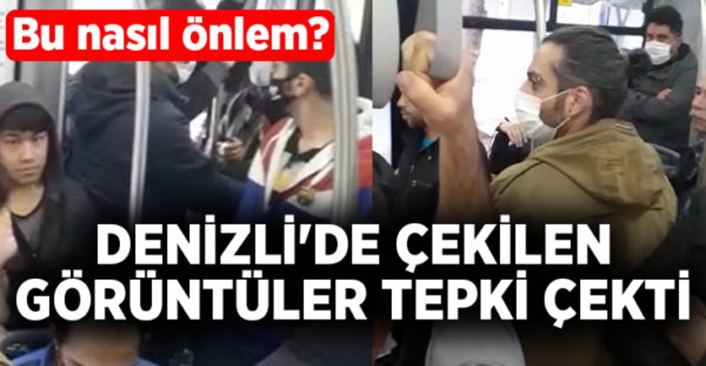  Halk otobüsünde çekilen görüntüler pes dedirtti! Bu nasıl önlem?