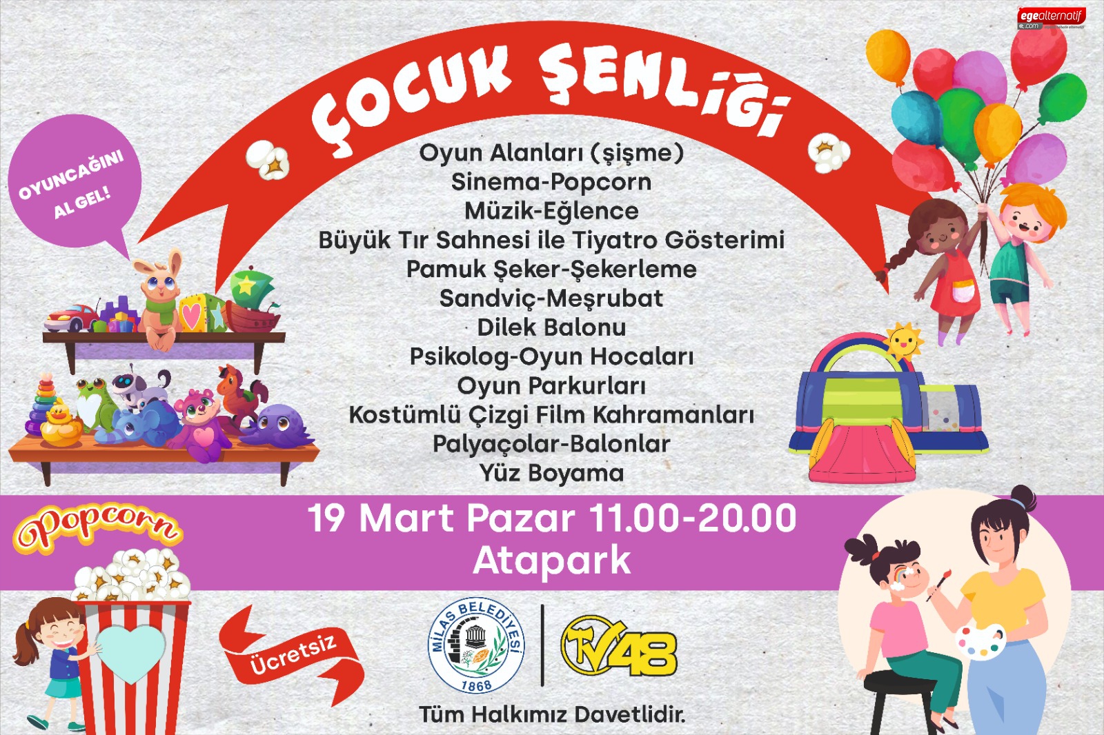 Haydi çocuklar şenliğe!