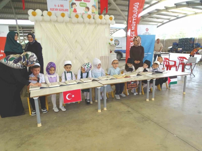 Hisarcıkta 4-6 Yaş Kuran Kursu mezuniyet töreni
