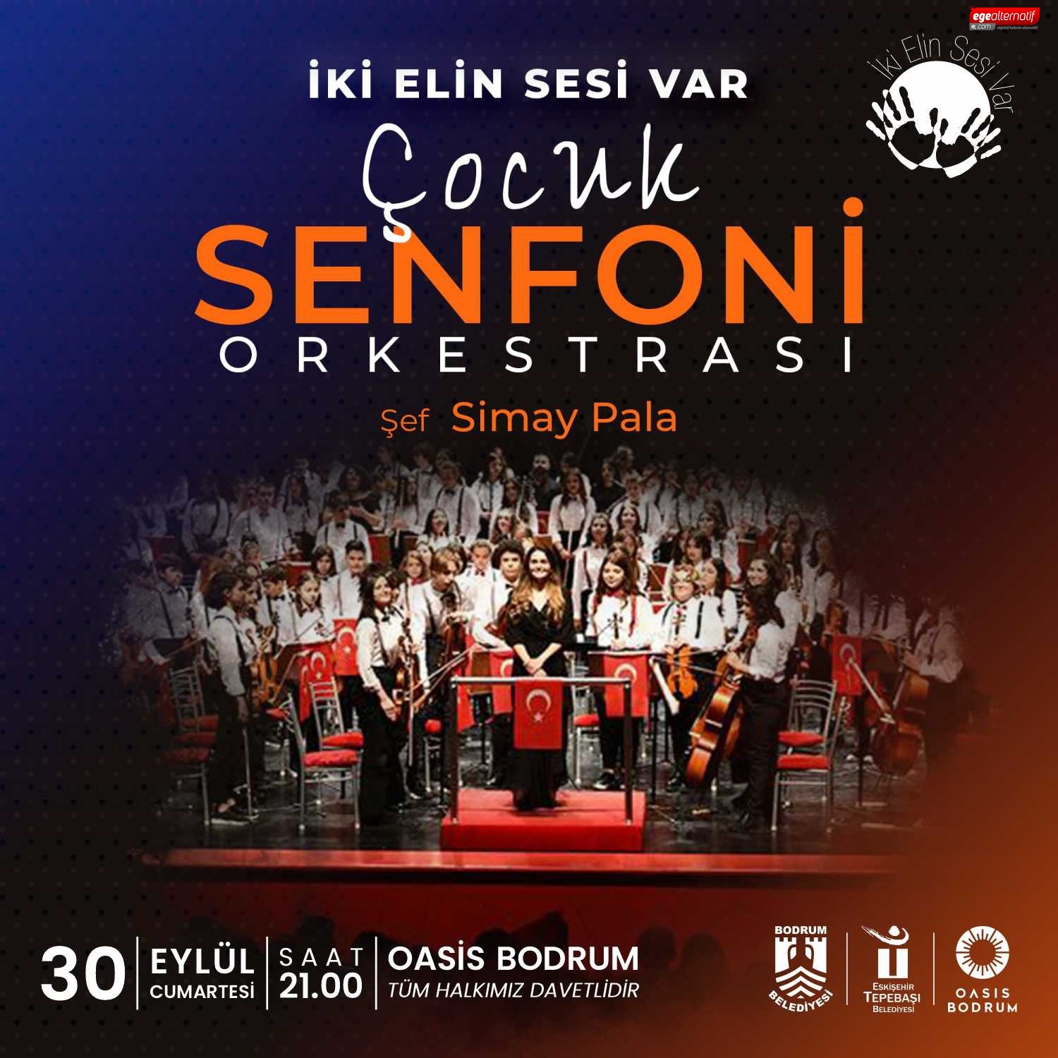 İki Elin Sesi Var Çocuk Senfoni Orkestrası Bodrum'da