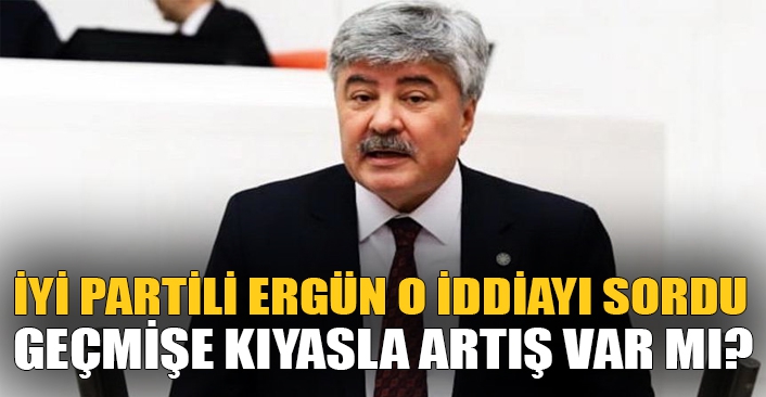 İYİ Partili Ergün o iddiarı sordu: Geçmişe kıyasla artış var mı?