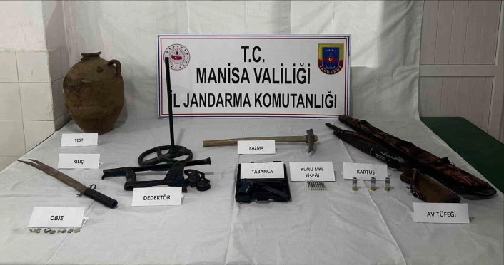 İzinsiz kazıya jandarma operasyonu
