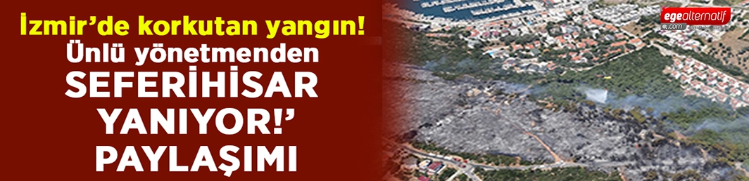 İzmir’de korkutan orman yangını! 