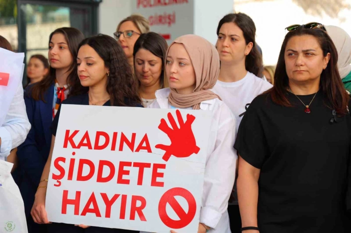 Kahramanmaraşta kadına ve sağlıkta şiddete tepki
