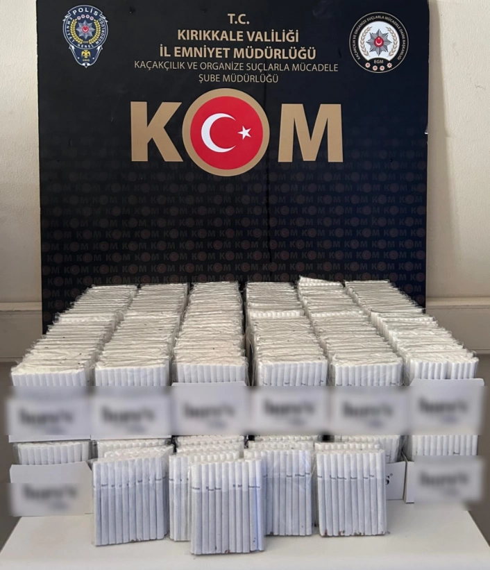 Kırıkkalede 7 bin 280 adet makaron ele geçirildi
