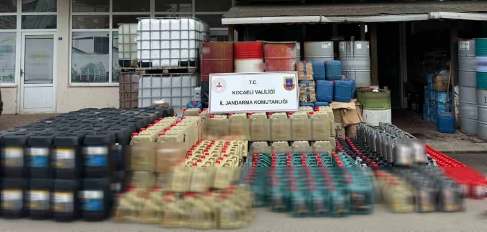 Kocaelide sahte madeni yağ operasyonu: 12 milyon TLlik vurgun önledi
