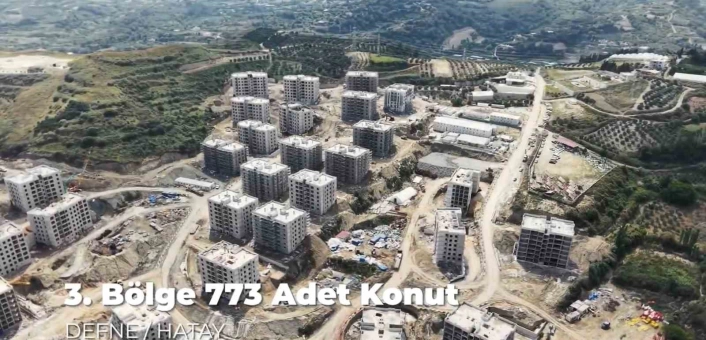Koçören Mahallesinde afet konutları yükseliyor
