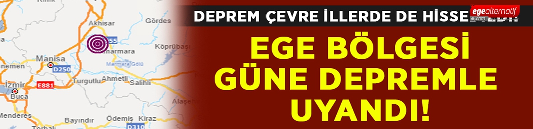 Manisa’da korkutan deprem.. Panik kameraya yansıdı!