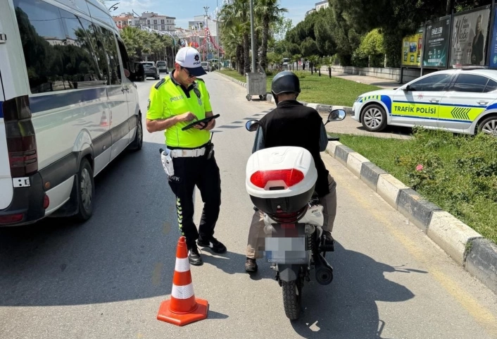 Manisada 91 motosiklet trafikten men edildi
