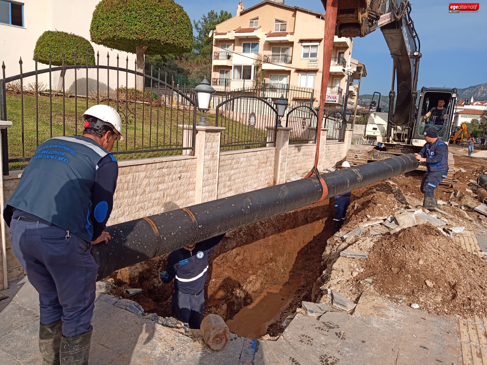 Marmaris’te 10 Bin Metre İçme Suyu Hattı Yenileniyor