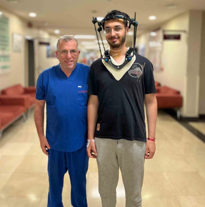 Motosiklet kazasında ağır yaralanan genç, Orduda sağlığına kavuştu

