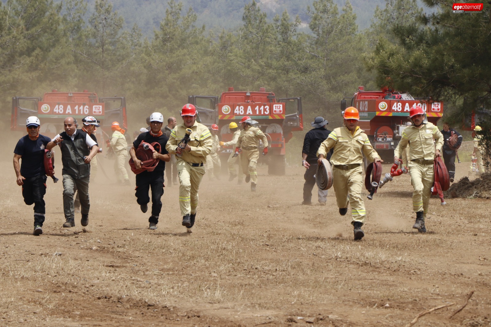 Muğla Yangın Savaşçıları Sezon Öncesi Uygulamalı Eğitim Aldı