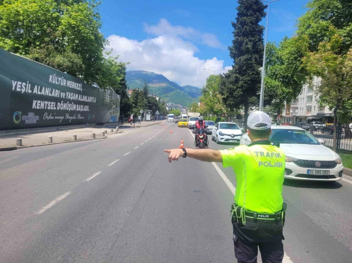 Orduda bir haftada 18 binden fazla araç ve sürücüsü denetlendi

